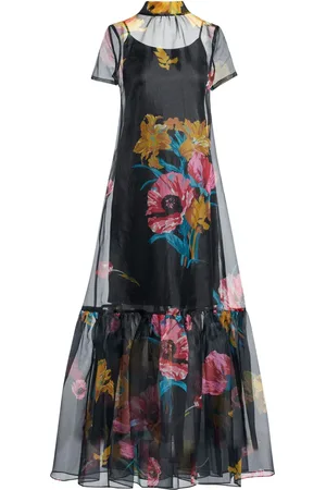 Staud Vestido largo Calluna con estampado floral