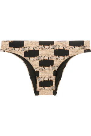 Lenny Niemeyer Bikini bottom con estampado de trompe l