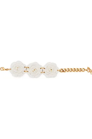 BLUMARINE Pulsera de cadena con detalle floral