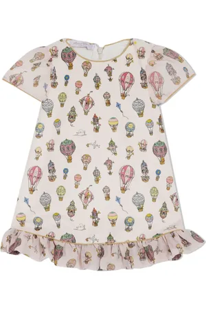 Atelier Choux Vestido con estampado Hot Air Ballon