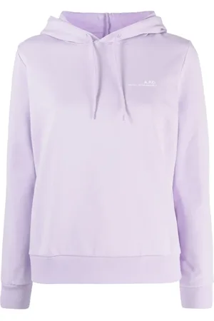 A.P.C. Hoodie de tejido jersey logo estampado