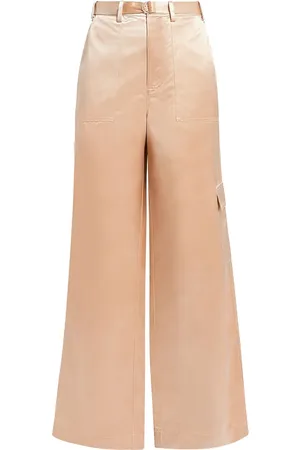 Staud Pantalones palazzo con cinturón
