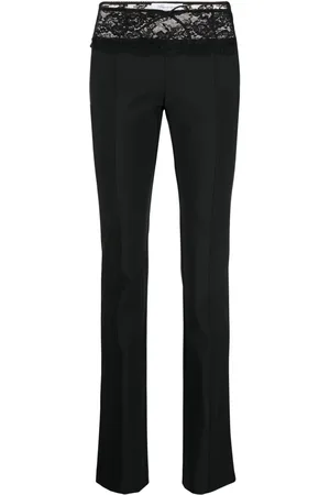 BLUMARINE Pantalones tapered con encaje