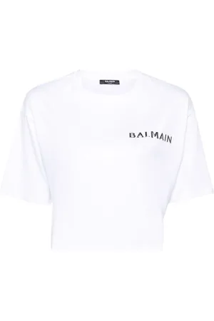 Balmain Playera corta con aplique del logo