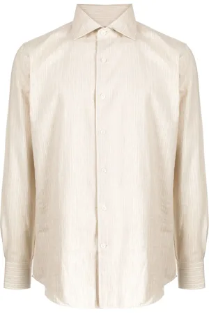 MAN ON THE BOON. Camisa con rayas estampadas
