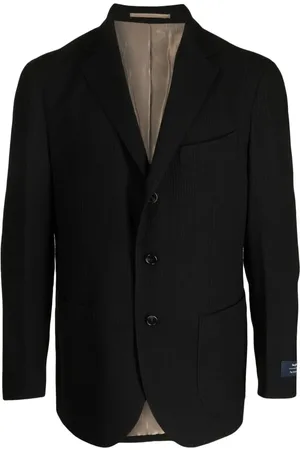 MAN ON THE BOON. Blazer texturizado con botones