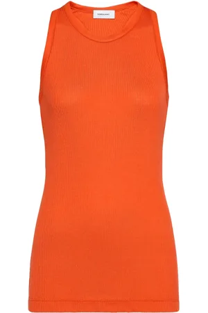 Salvatore Ferragamo Top con cuello redondo