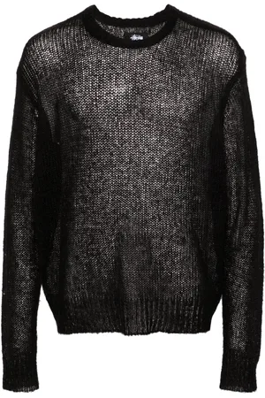 STUSSY Suéter con logo en intarsia