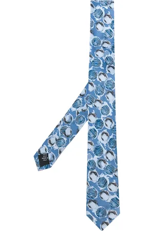 Gianfranco Ferré Corbata con estampado abstracto de esferas 1990