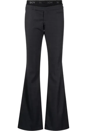 Halfboy Pantalones acampanados con logo en la pretina