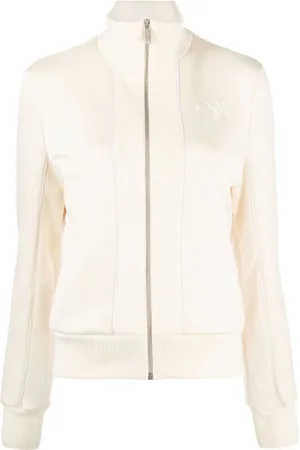 OFF-WHITE Chamarra con logo bordado y cierre
