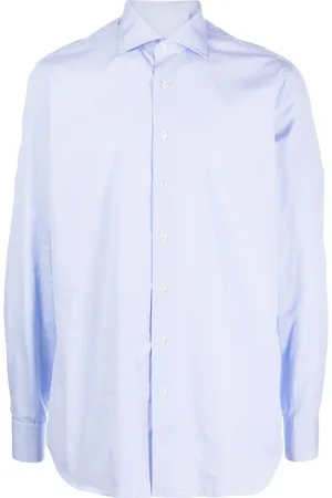 LARDINI Camisa de popelina con rayas estampadas