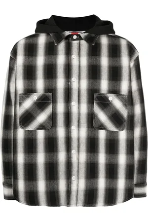 SAINT MXXXXXX Sobrecamisa con cuadros estampados