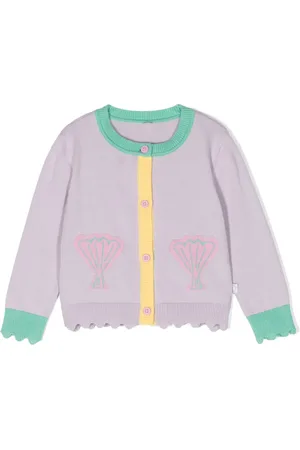 Stella McCartney Cárdigan tejido con motivo en intarsia