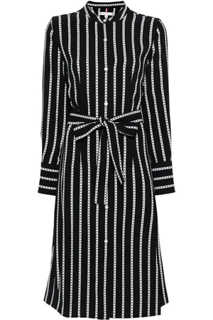 Tommy Hilfiger Vestido midi con rayas estampadas