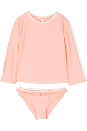 BONPOINT Tankini manga larga con volantes