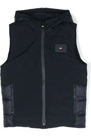 Tommy Hilfiger Chaleco con capucha y parche del logo