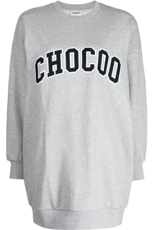 Chocoolate Vestido con efecto melange y logo bordado