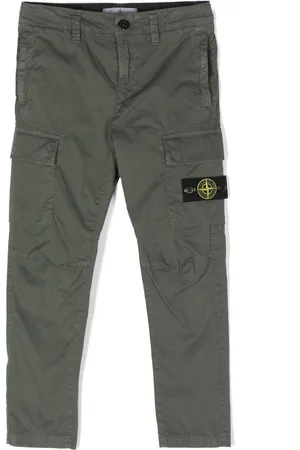 Stone Island Pantalones cargo con motivo Compass