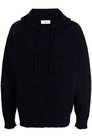 LARDINI Hoodie tejida de canalé