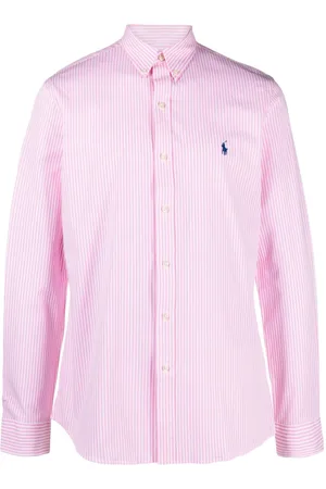 Ralph Lauren Camisa con logo bordado y estampado de rayas