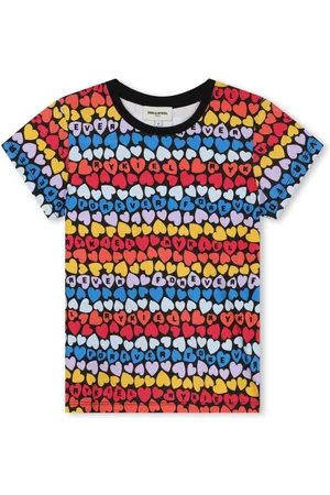 Sonia Rykiel Enfant Playera con corazón estampado