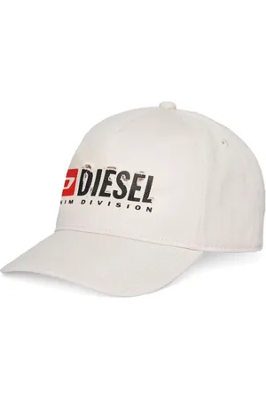 Diesel Gorra con logo estampado y efecto envejecido