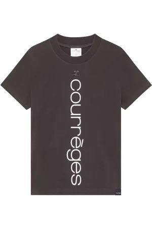 Courrèges Playera con logo estampado
