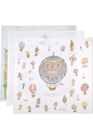 Atelier Choux Pack de tres mantas con estampado de ilustración