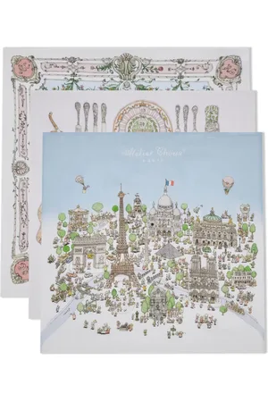 Atelier Choux Manta con ilustración estampada