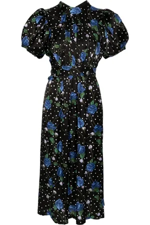 ROTATE Vestido midi con estampado floral