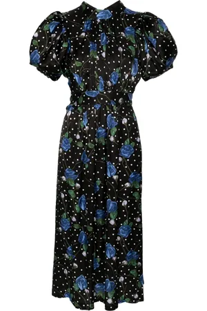 ROTATE Vestido midi con estampado floral