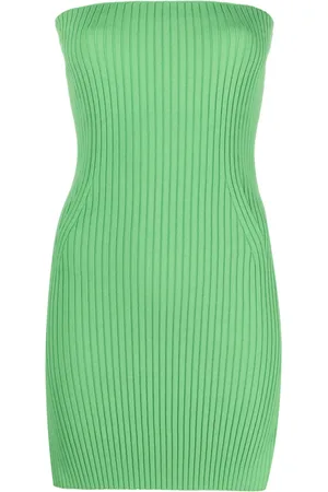 Nanushka Top tejido de canalé Brynn