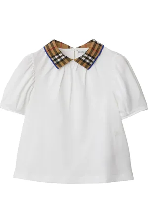 Burberry Playera tipo polo con cuello a cuadros