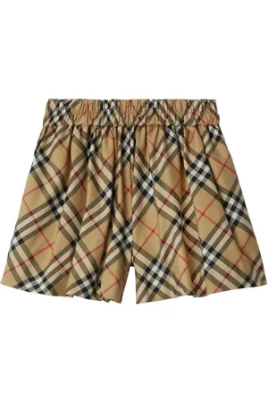 Burberry Shorts elásticos con cuadros estampados