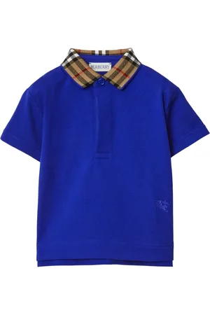 Burberry Playera tipo polo con cuello a cuadros