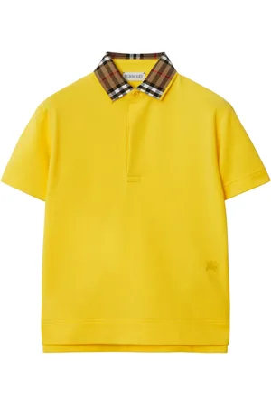 Burberry Playera tipo polo con cuello a cuadros
