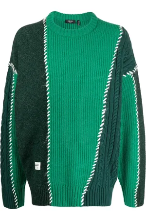 FIVE CM Sudadera tejida de canalé con diseño color block