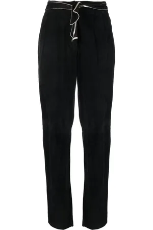 VERSACE Pantalones con cordón en la pretina 1970