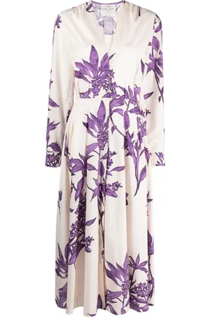 FORTE FORTE Vestido camisero con estampado floral