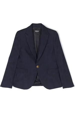 VERSACE Blazer con motivo floral en jacquard