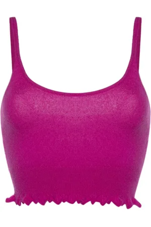 ULLA JOHNSON Top de cachemira corto sin mangas