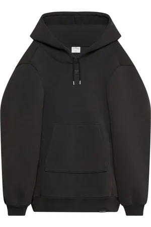 Courrèges Vestido con capucha y logo bordado