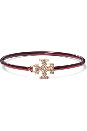 Tory Burch Pulsera Eleanor con bisagra en pavé