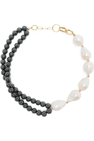 Atu Body Couture Collar con aplique de perla de x Shirt Fine Jewelry
