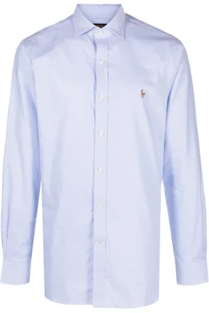Ralph Lauren Camisa con logo bordado y estampado de rayas