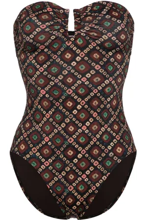 ULLA JOHNSON Traje de baño estilo strapless