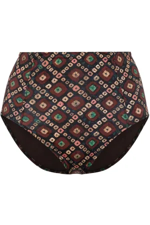 ULLA JOHNSON Bikini bottom con estampado geométrico