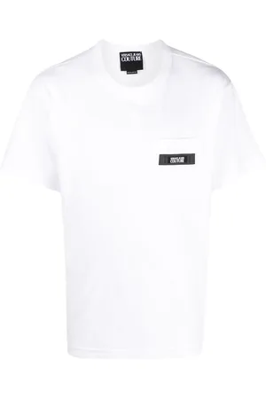 VERSACE Playera con parche del logo