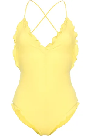 ULLA JOHNSON Traje de baño con cuello en V